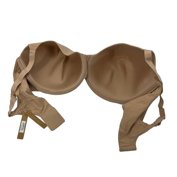SKIMS Fits Everybody T-Shirt Bra Clay Lightly Lined Demi Stretch 46DDD NEW - Picture 5 of 7